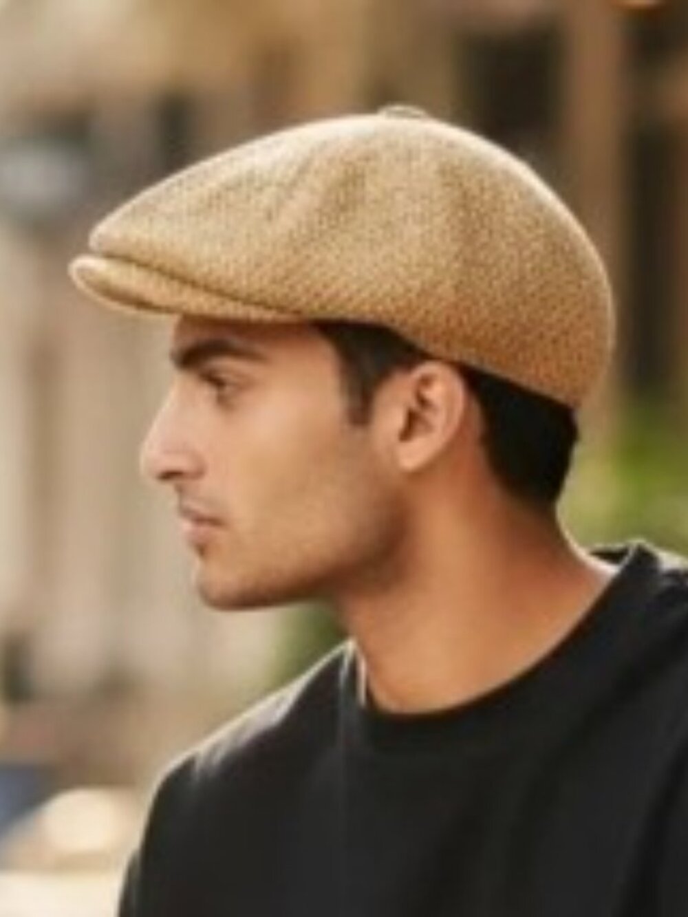 Hat Dorfman Pacific Authentic Scala Ivy Tan Newsboy Cap Hat Size S/M
